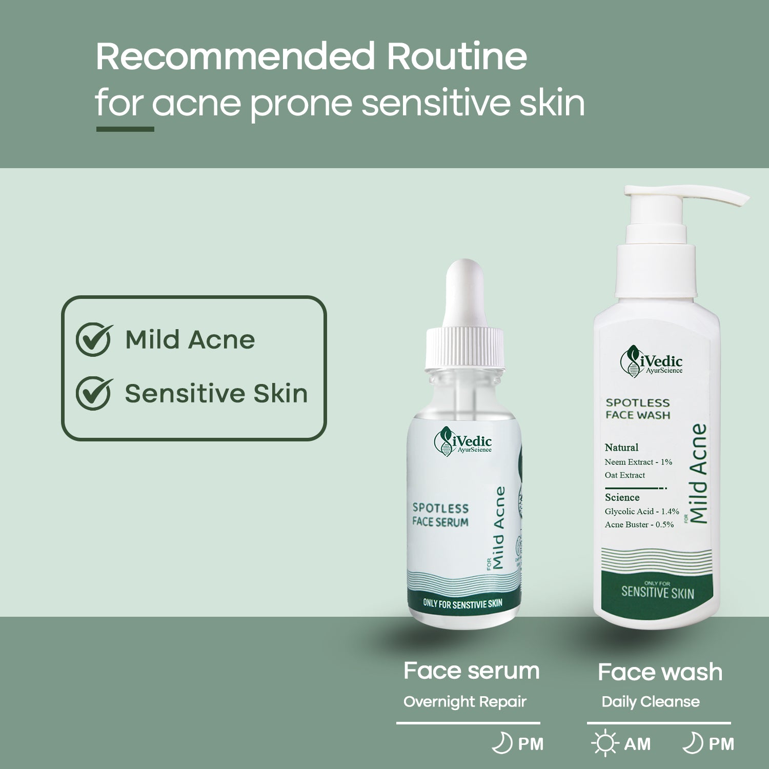 Recommended Product for Acne Prone Sensitive Skin