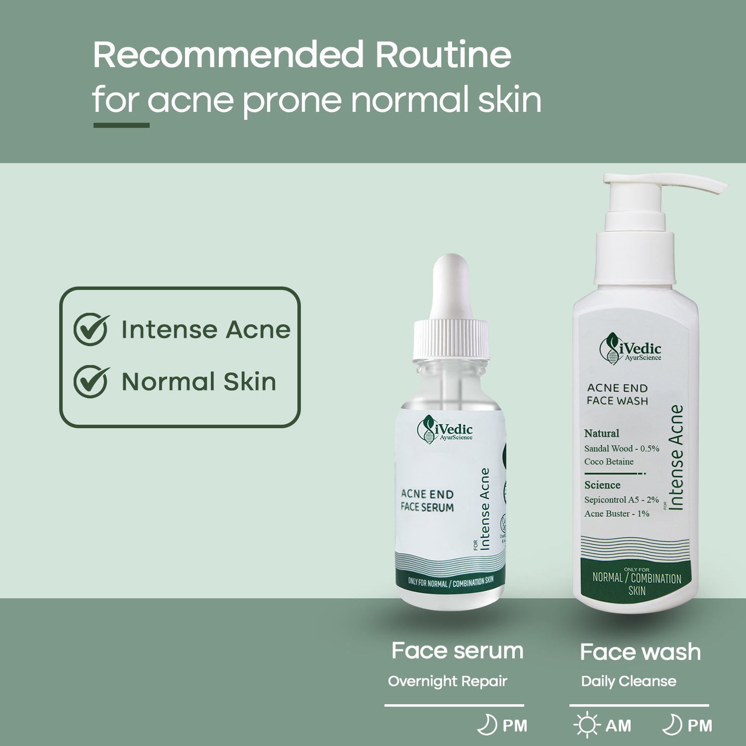 Recommended Product for Acne Prone Normal Skin