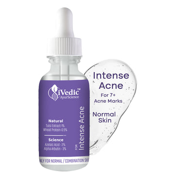 Intense Anti Acne Serum (2% Azelaic Acid, 3% Alpha Arbutin, 0.5% Wheat Protein & 1% Tulsi Extract) for Open pores & Blackheads