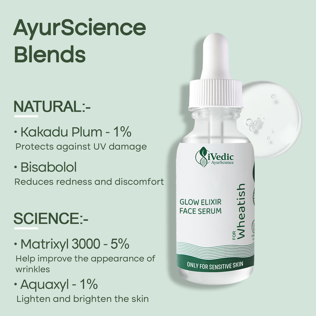 Skin Brightening Serum (1% Kakadu plum & 1% Aquaxyl) Removes Tan For Even Skin Tone