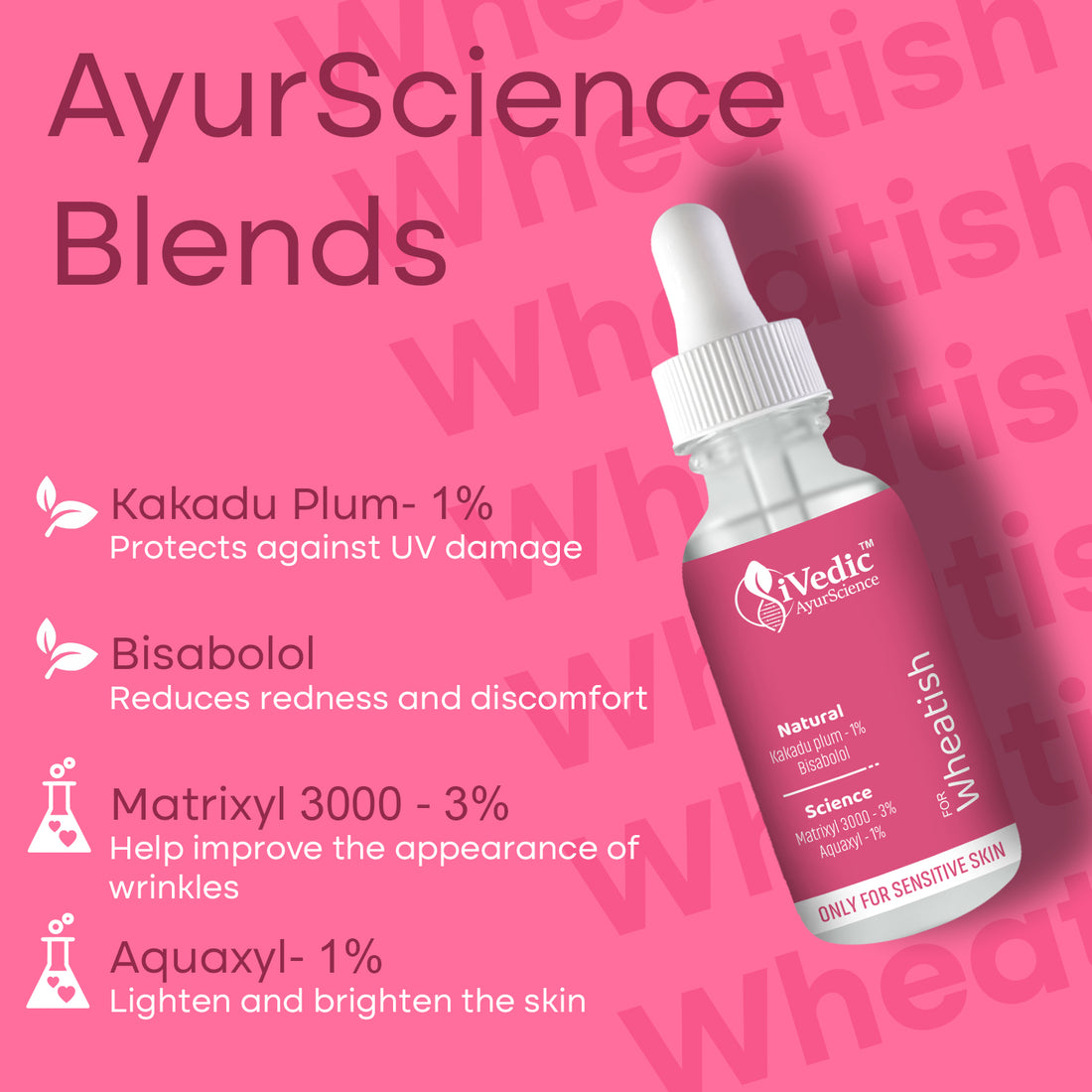 Skin Brightening Serum (1% Kakadu plum & 1% Aquaxyl) Removes Tan For Even Skin Tone