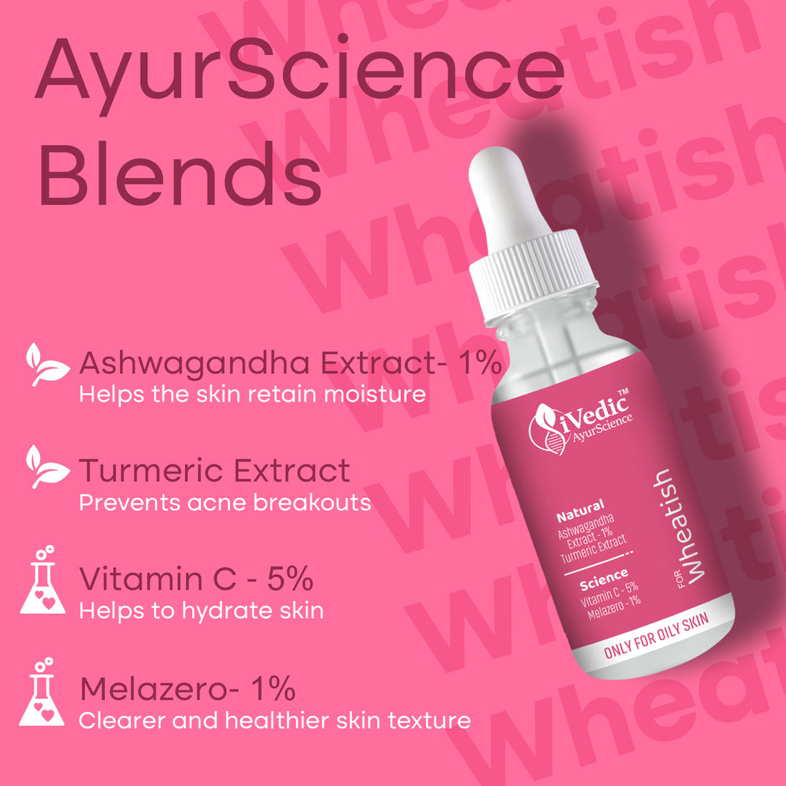 Skin Brightening Serum (5% Vitamin C, 1% Melazero & 1% Ashwagandha Extract ) Removes Tan For Even Skin Tone