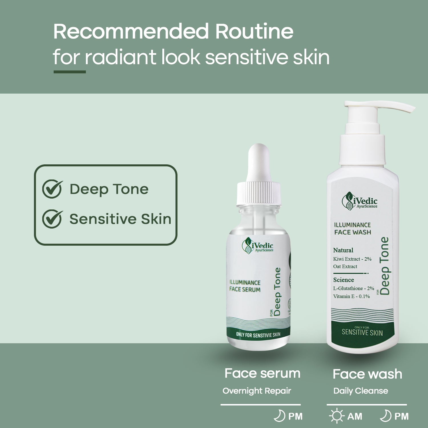 Recommended Product For Radiant Look Sensitive Skin