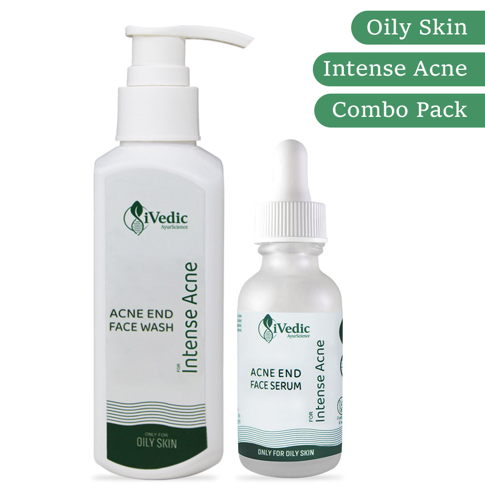 Acne End Combo of Facewash Cleanser and Serum (Only For Oily Skin with Intense Acne)