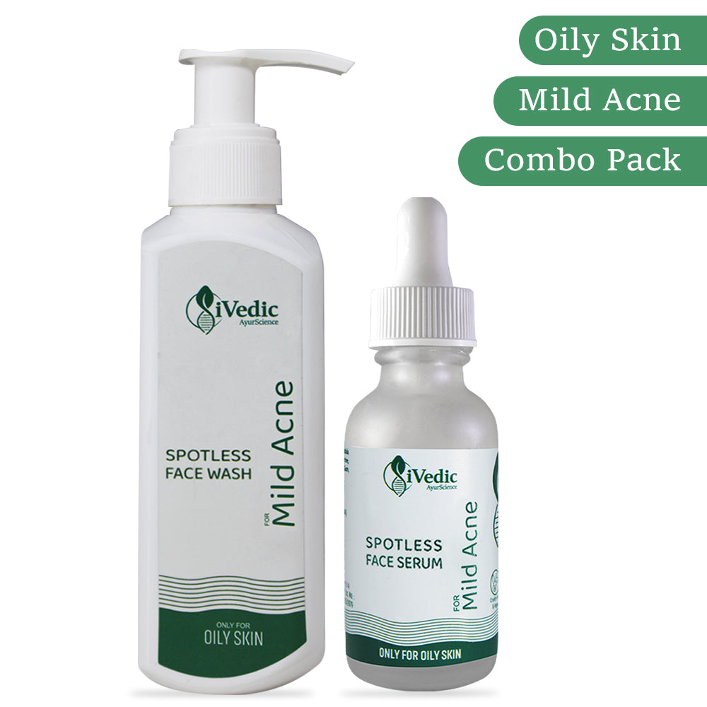 Spotless Combo of Facewash Cleanser and Serum (Only For Oily Skin with Mild Acne)