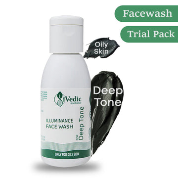illuminance Skin Brightening Face Wash Cleanser (Only For Oily Skin with Deep Skin tone) 25 ml Trial Pack