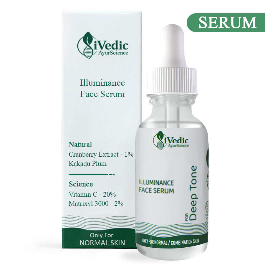 Skin Brightening Serum ( 20% Vitamin C, 2% Metrixyl 3000 - 2%, Kakadu Plum ) Removes Tan For Even Skin Tone