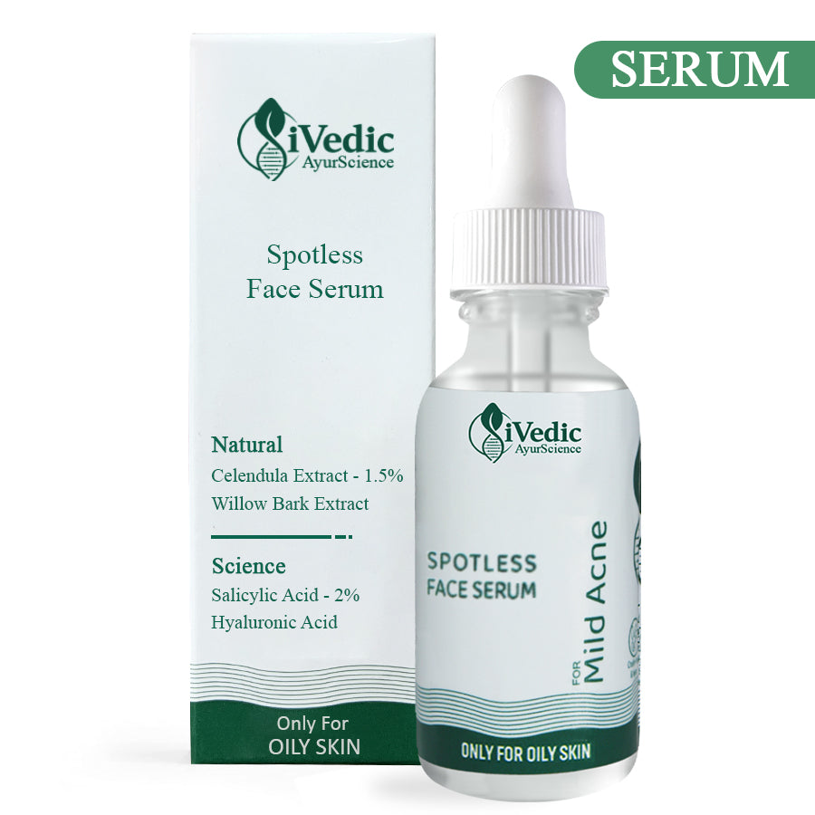 Mild Anti Acne Serum ( 2% Salicylic Acid, Hyaluronic Acid & 1.5% Calendula Extact) for Blackheads & Open pores