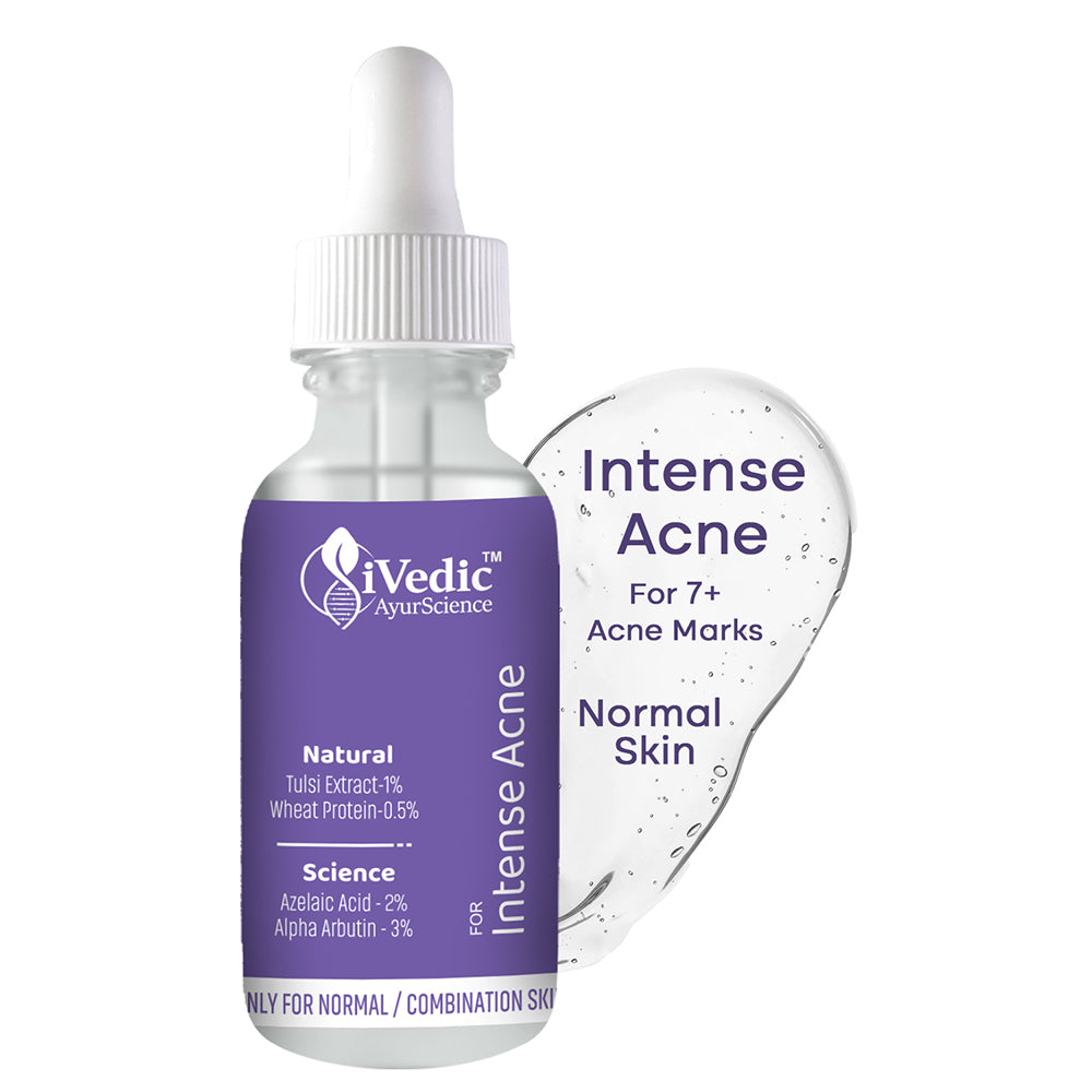 Intense Anti Acne Serum (2% Azelaic Acid, 3% Alpha Arbutin, 0.5% Wheat Protein & 1% Tulsi Extract) for Open pores & Blackheads