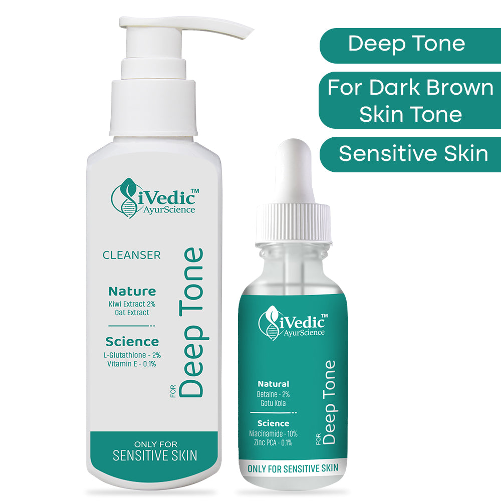 Illuminance Combo of Facewash Cleanser and Serum (Only For Sensitive Skin with Deep Skin tone)