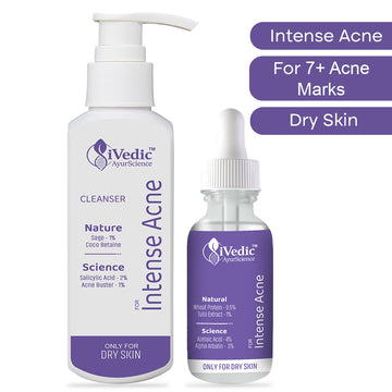 Anti Acne Combo of Facewash Cleanser (150 ml) and Serum (30 ml)