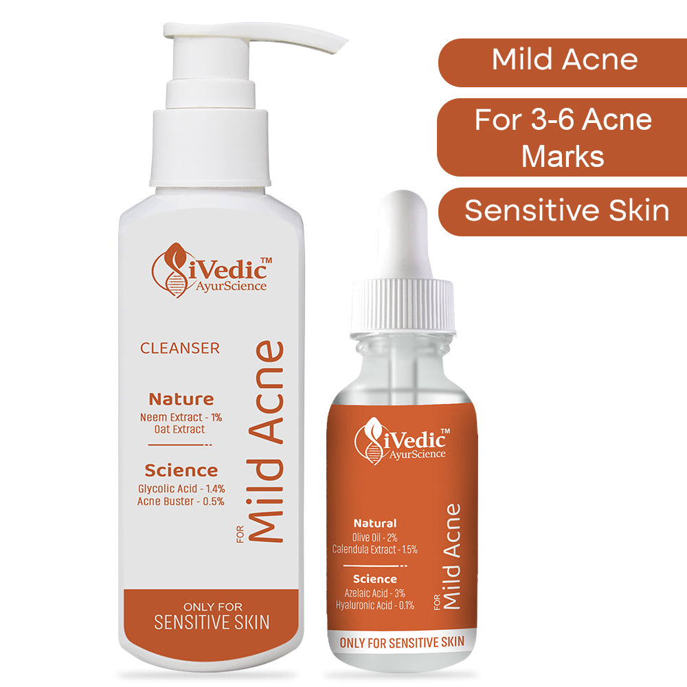 Spotless Combo of Facewash Cleanser and Serum (Only For Sensitive Skin with Mild Acne)