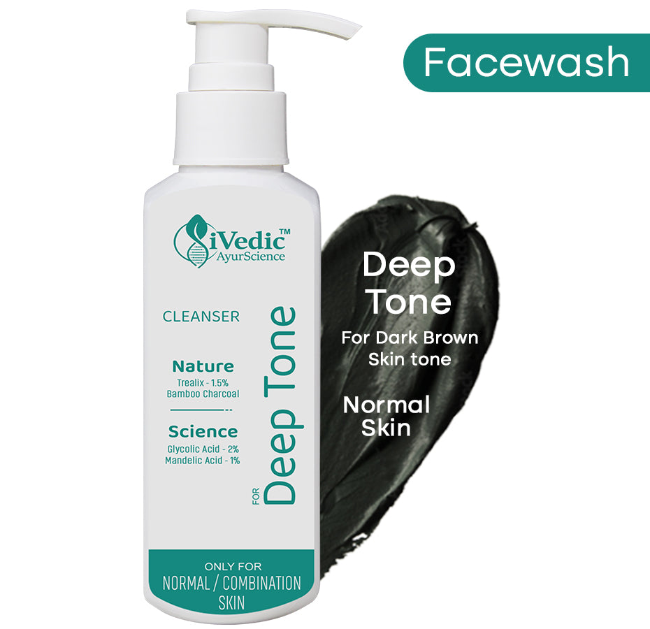 Skin Brightening Face Wash Cleanser ( 2% Glycolic Acid, 1% Mandelic Acid & 1.5% Trealix) Removes Tan For Even Skin Tone