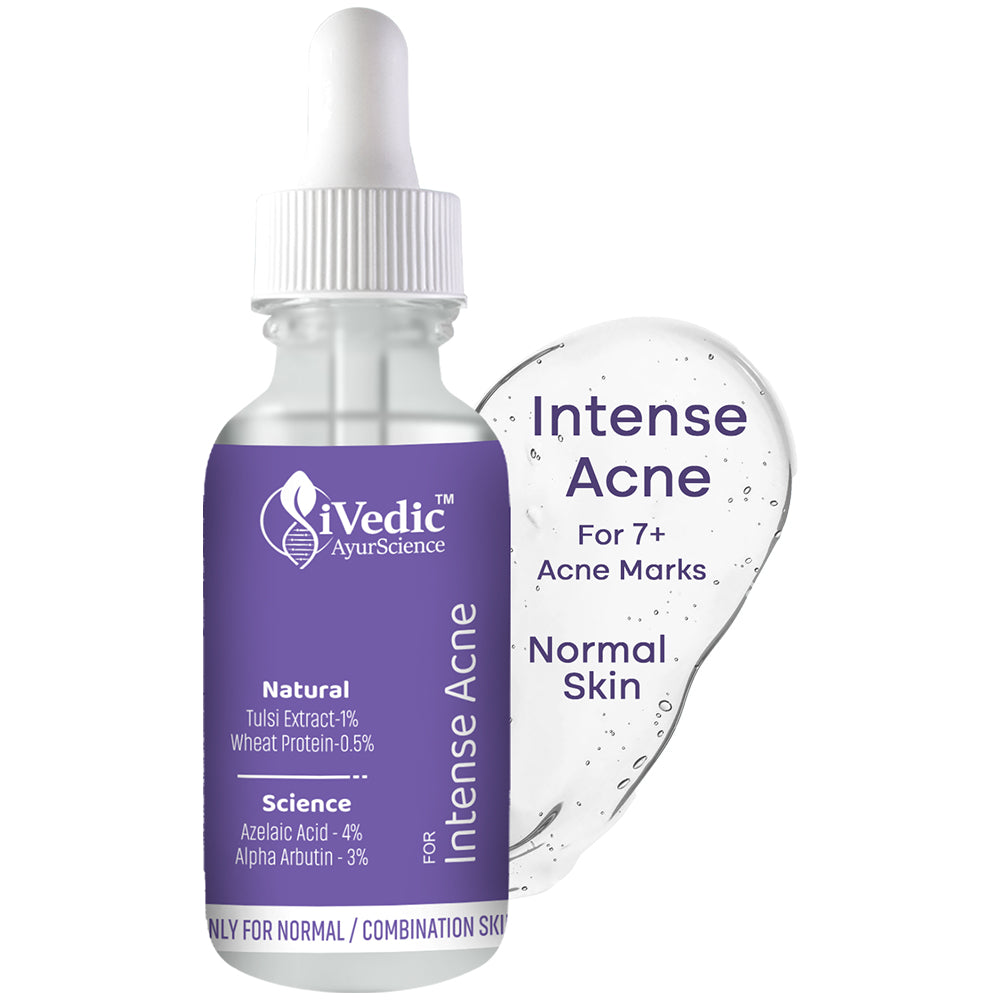 Intense Anti Acne Serum (4% Azelaic Acid, 5% Niacinamide, Orange Extract & 1% Tulsi Extract) for Open pores & Blackheads